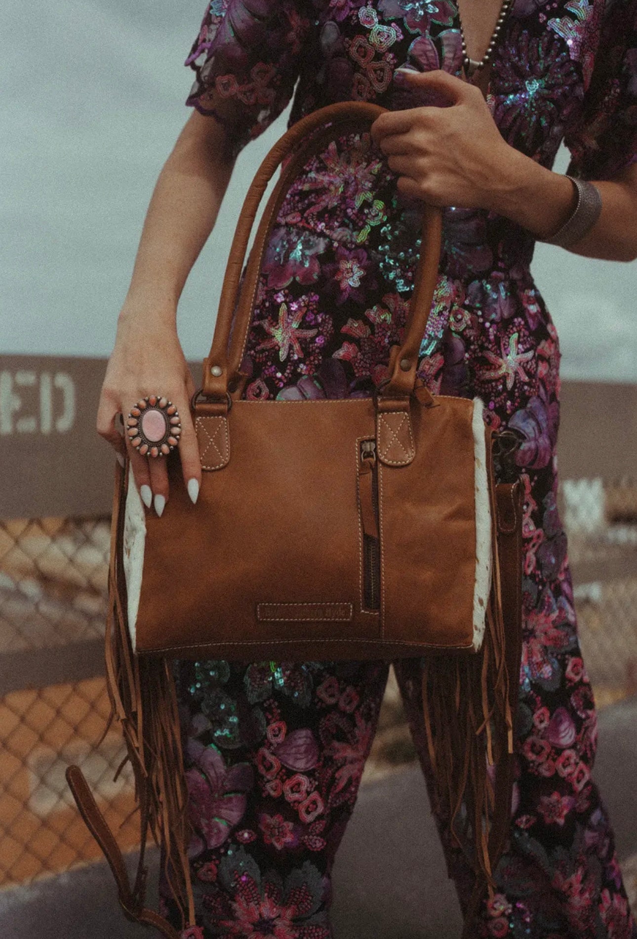 Golden Speckled Dust Purse