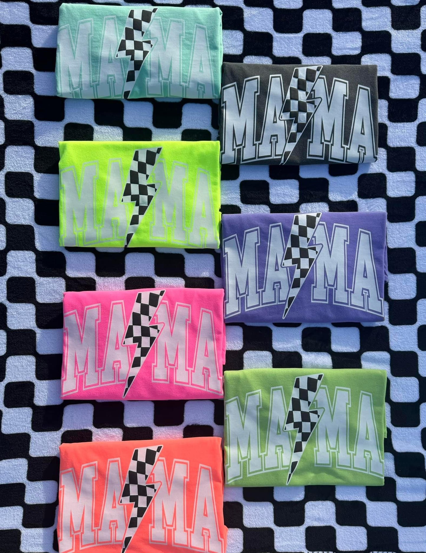 Checkered MAMA Graphic