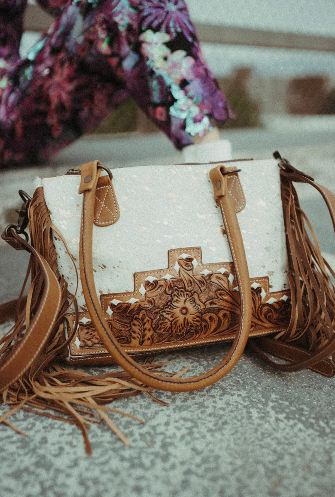 Golden Speckled Dust Purse